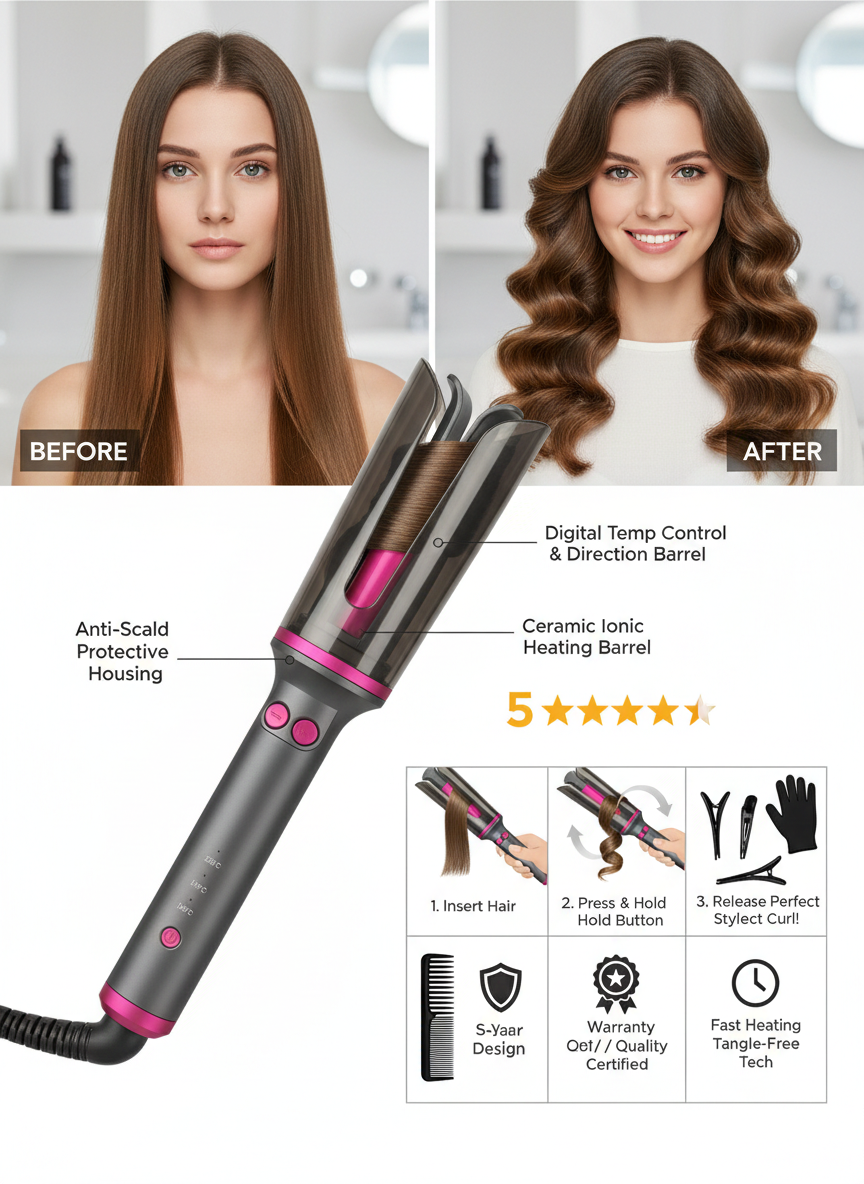EVON CURL PRO AUTOMATIC HAIR CURLER